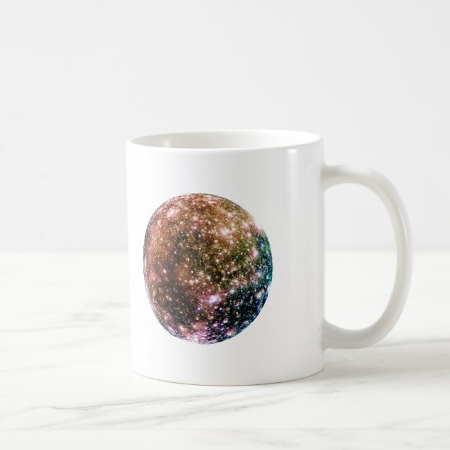 Taza De Café La LUNA de JÚPITER del PLANETA - ~~ de CALLISTO (Derecha)