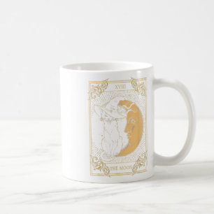 Taza De Café La luna Tarot Xvii inspiró al gato negro Gorra de 