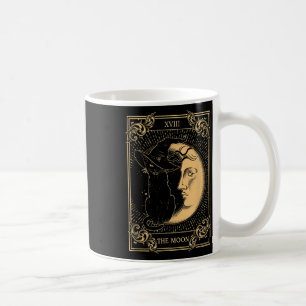 Taza De Café La luna Tarot Xvii inspiró al gato negro Gorra de 
