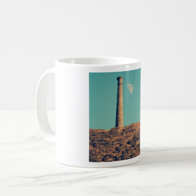 Taza De Café La luna y una torre: Aberystwyth (Anverso izquierdo)