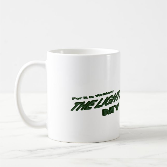 Taza De Café La luz se convierte en mi salvador - verde (Izquierda)