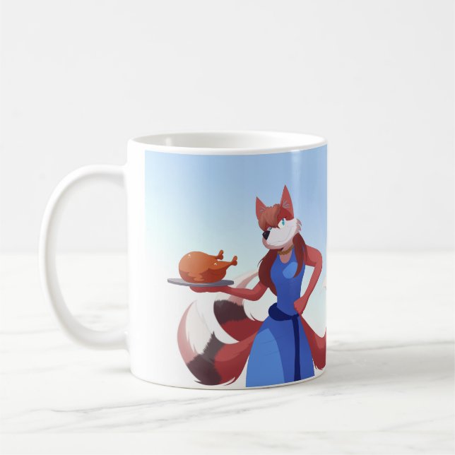 Taza De Café La madre de Anton en acción de gracias (Izquierda)