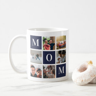 Taza De Café La madre de la Marina Colorblock seis Collages de