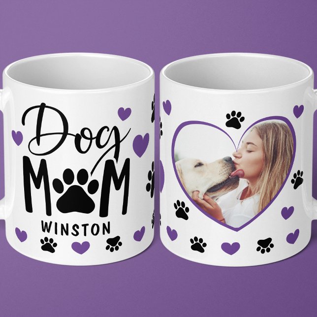 Taza De Café La madre del perro pincha una foto personalizada d (Subido por el creador)