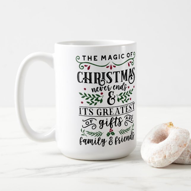 Taza De Café La magia de los Navidades... (Con donut)