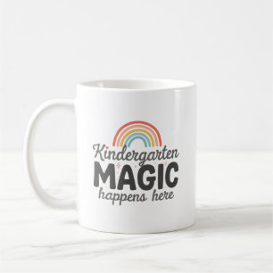 Taza De Café La magia personalizada de jardín de infancia suced