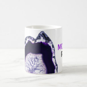 Taza De Café La MAMÁ del *~* OSCILA al lapidario Geode de las
