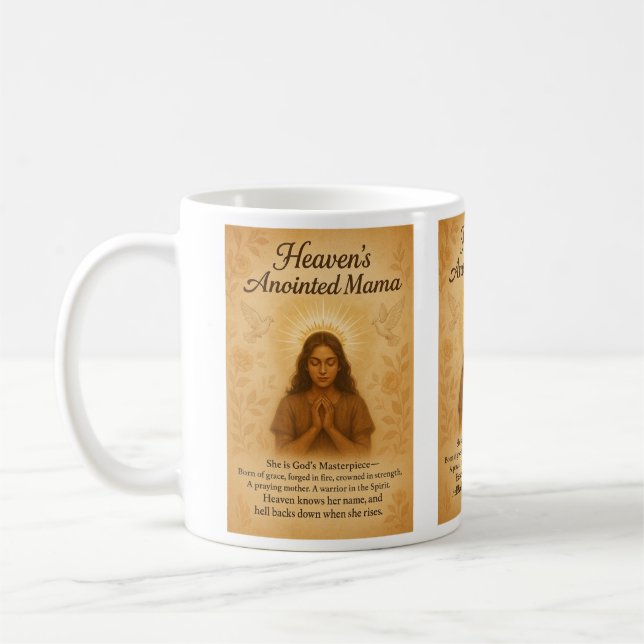 Taza De Café La mamá ungida del cielo (Izquierda)
