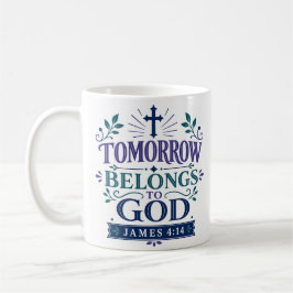 Taza De Café La mañana pertenece a Dios. Cita de devoción matut