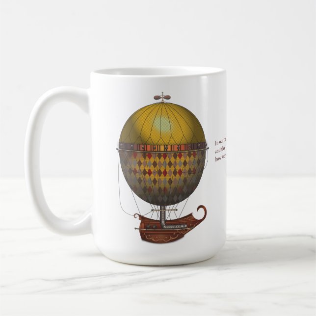 Taza De Café La máquina de vuelo de Nautisme Steampunk del (Izquierda)