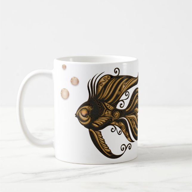 Taza De Café La maravilla mecánica del pez vapor del océano. (Izquierda)