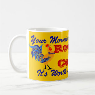 Taza De Café La marca del gallo del anuncio del café de la taz