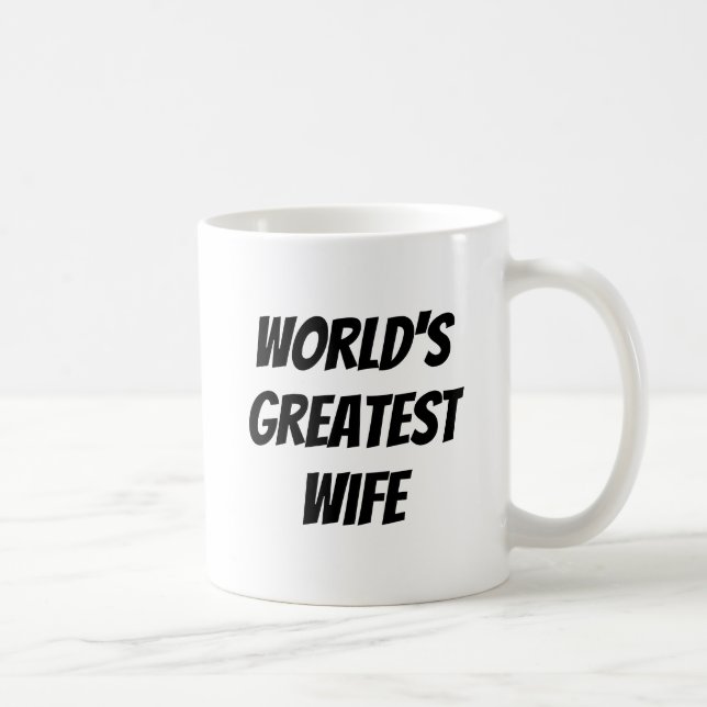 Taza De Café La mayor esposa del mundo (Derecha)