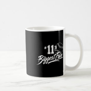 Taza De Café La mayor fan mamá de sóftbol número 11 papá herman