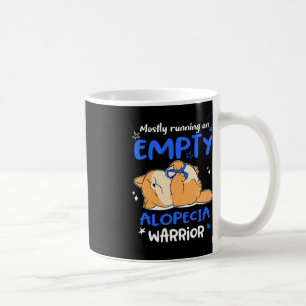 Taza De Café La Mayoría Corre Sobre Guerrero De Alopecia Vacío