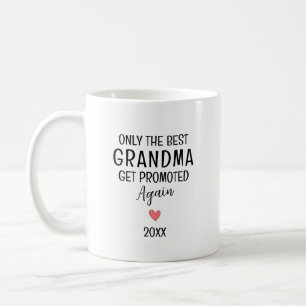 Taza De Café La Mejor Abuela Ascendida de Nuevo – Personalizado