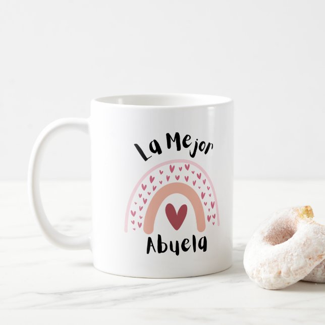 Taza De Café LA MEJOR ABUELA COFFEE MUG (Mejor Abuela) (Con donut)
