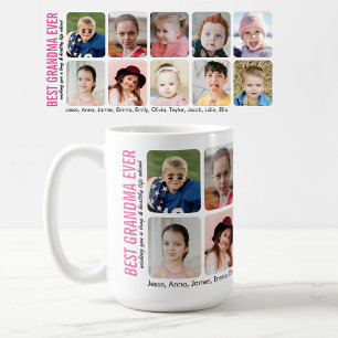 Taza De Café La mejor abuela del mundo 10 nietos Foto personali