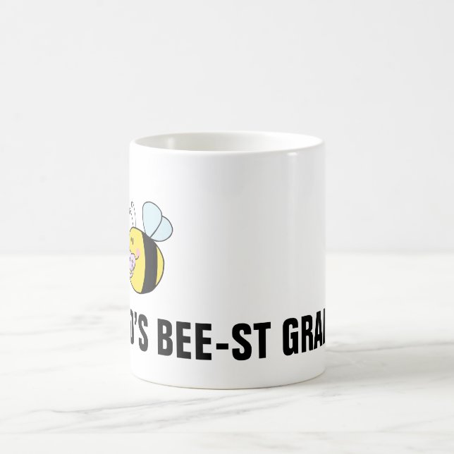 Taza De Café La mejor abuela del mundo (abeja) (Centro)