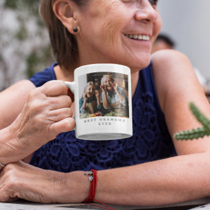 Taza De Café La mejor abuela del mundo Foto completa Personaliz