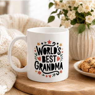 Taza De Café La mejor abuela del mundo Foto Día de los Abuelo