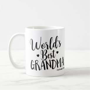 Taza De Café LA MEJOR ABUELA DEL MUNDO Nombre personalizado