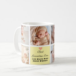 Taza De Café La mejor abuela jamás de 8 Collages de fotos