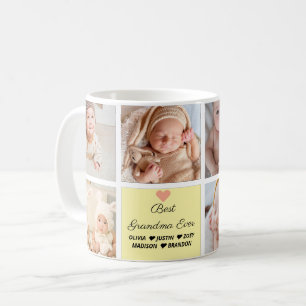 Taza De Café La mejor abuela jamás de 8 Collages de fotos