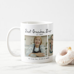 Taza De Café La Mejor Abuela Más Linda de Todas 3 Collage de Fo