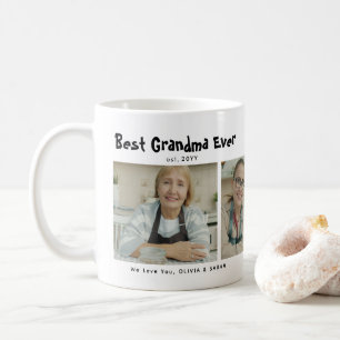 Taza De Café La Mejor Abuela Más Linda de Todas 3 Collage de Fo