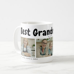 Taza De Café La Mejor Abuela Más Linda de Todas 3 Collage de Fo