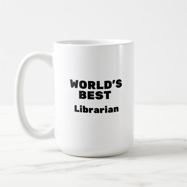 Taza De Café La mejor bibliotecaria del mundo (Izquierda)
