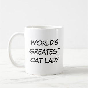 Taza De Café "La mejor dama de gato del mundo"