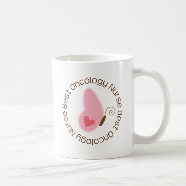 Taza De Café La mejor enfermera de la oncología (Derecha)