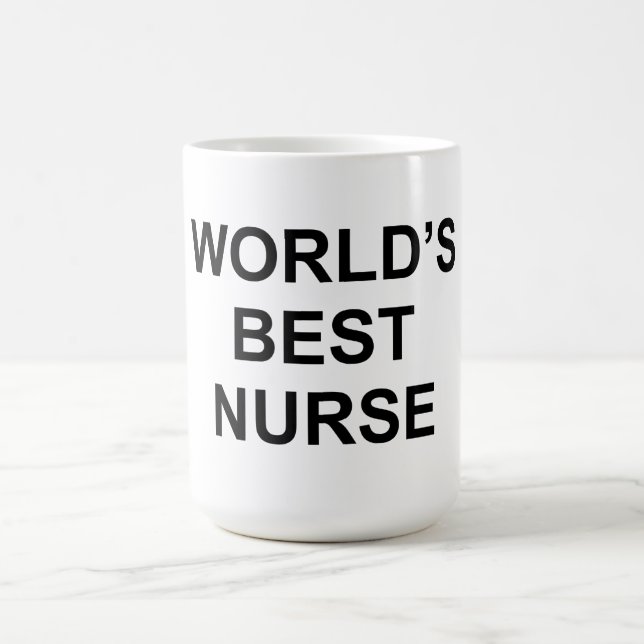Taza De Café La mejor enfermera del mundo (Centro)