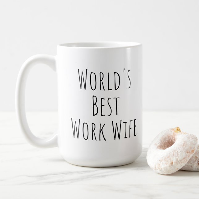 Taza De Café La mejor esposa laboral del mundo (Con donut)