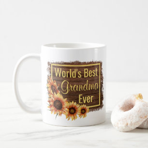 Taza De Café La mejor foto de la abuela del mundo