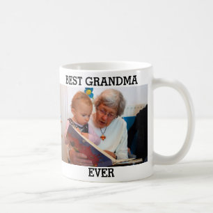 Taza De Café La mejor foto de la abuela Personalizado crear la