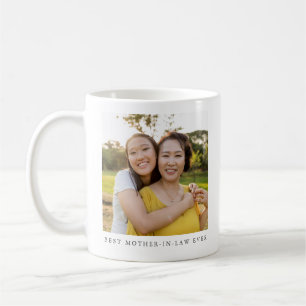 Taza De Café La mejor foto de suegra personalizada