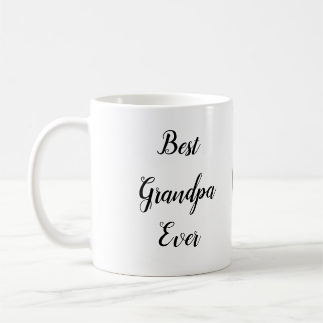 Taza De Café La mejor foto del abuelo nunca Personalizado crea  (Izquierda)