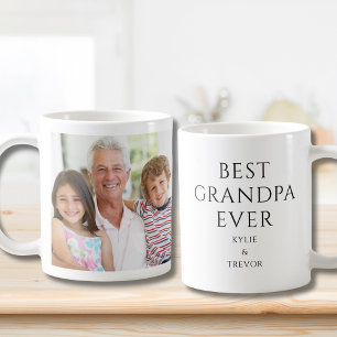 Taza De Café La mejor foto del abuelo personalizada