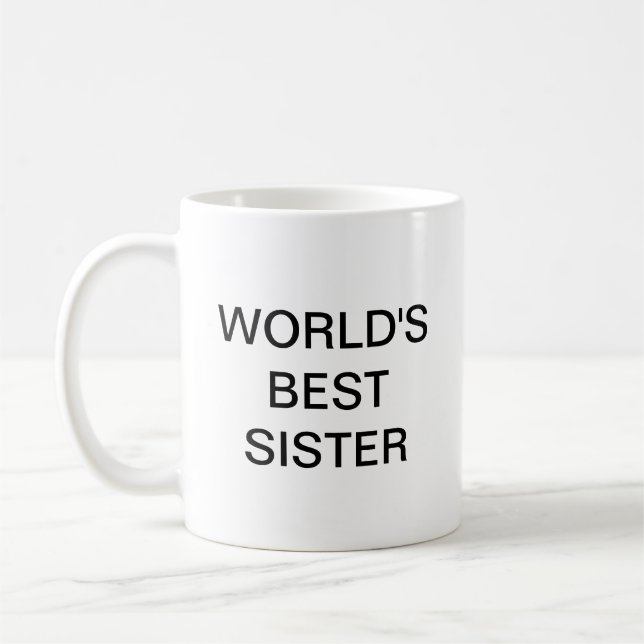 Taza De Café La mejor hermana del mundo (Izquierda)