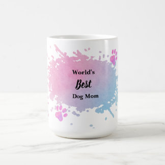 Taza De Café La mejor madre del perro del mundo - Corte Pet Lov