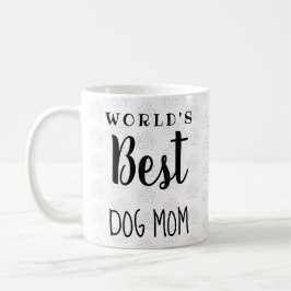Taza De Café La mejor madre del perro del mundo - Personalizabl