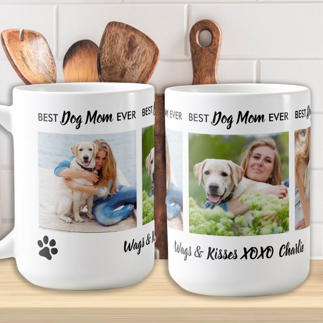 Taza De Café La mejor madre del perro jamás personalizada 3 fot (Subido por el creador)