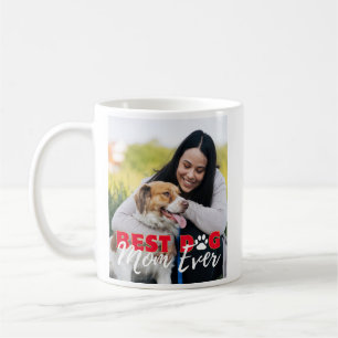 Taza De Café La mejor madre del perro jamás Personalizado moder
