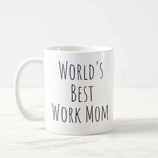 Taza De Café La mejor madre trabajadora del mundo (Izquierda)