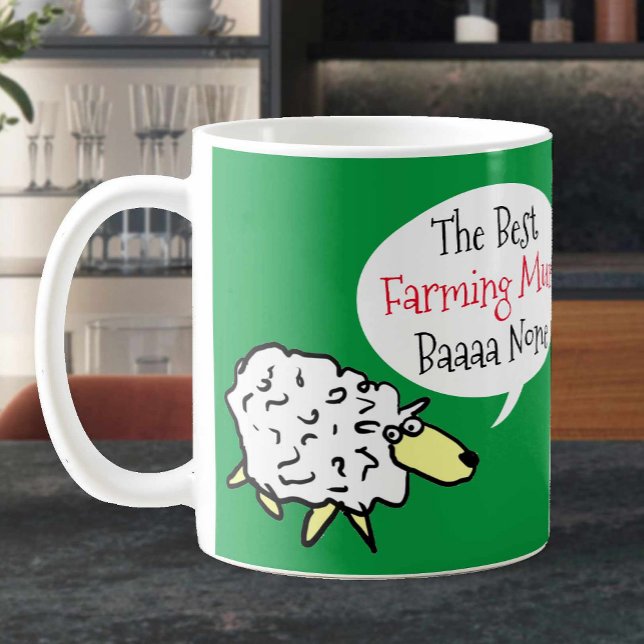 Taza De Café La mejor Mamá agrícola. Mamá administra una granja (Subido por el creador)