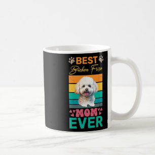Taza De Café La mejor mamá de Bichon Frise