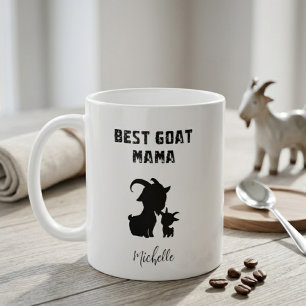Taza De Café La mejor mamá de cabras divertido amante de los an